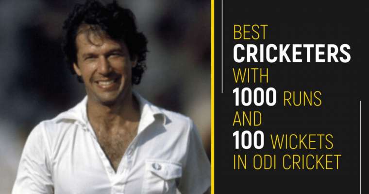 Top 10 der besten Cricketspieler mit 1000 Runs und 100 Wickets im ODI Cricket