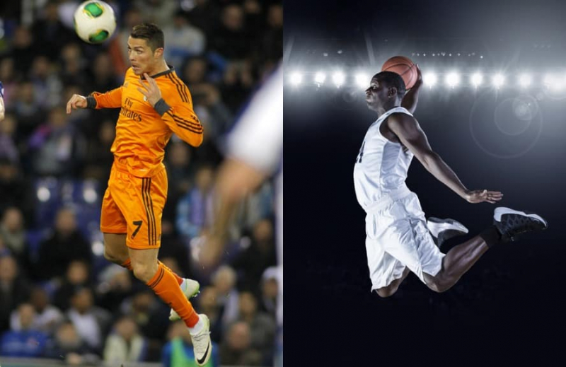 Kann Cristiano Ronaldo Höher springen als NBA-Spieler?